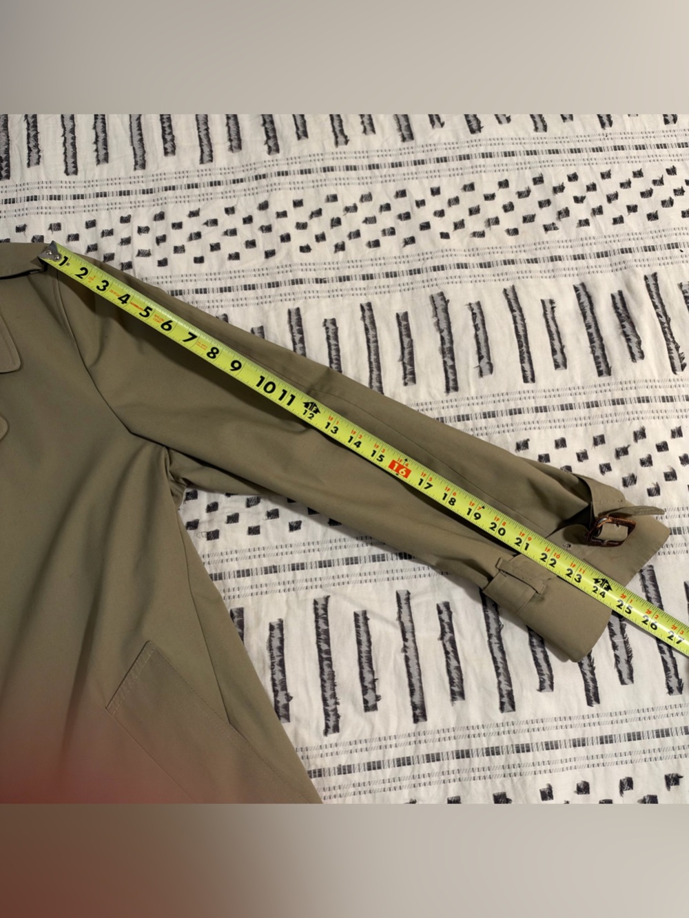 Vintage Aquascutum London Tan Trench Coat - Picture 8 of 13